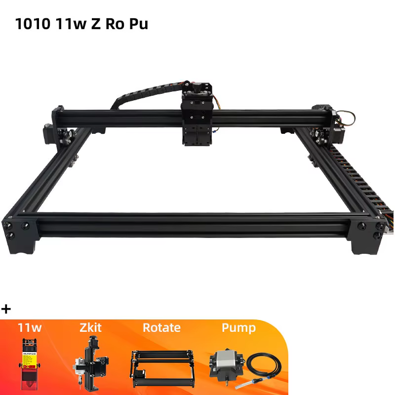 Machine de découpe et de gravure laser CNC, imprimante laser pour bois, graveur laser métal 11W, déc