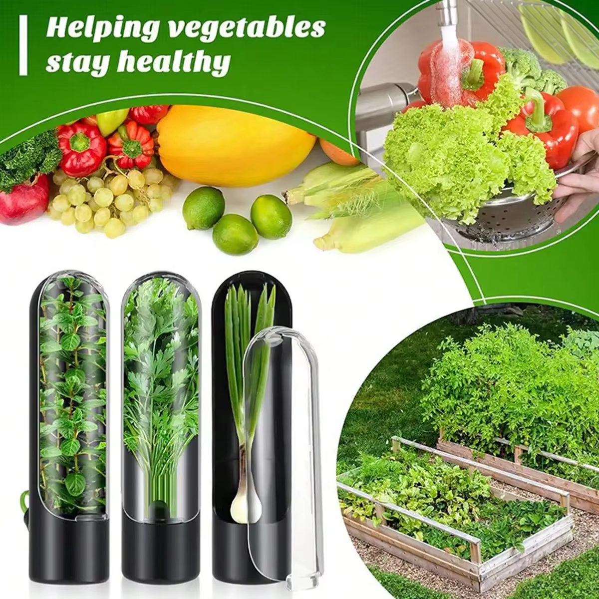 Conteneur de stockage de bouteilles de conservateur de légumes frais, 1 pièce, pour réfrigérateur, c