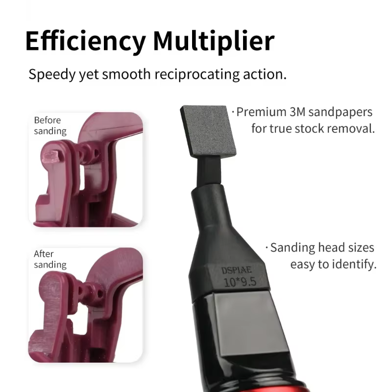 Stylo ponceuse alternative - Mini ponceuse électrique USB avec papier de verre autocollant et 3 tête