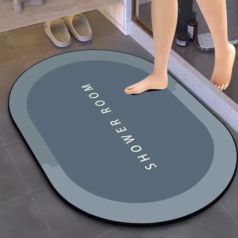 Tapis de salle de bain décoratif, antidérapant, à séchage rapide, résistant aux taches - Tapis de do