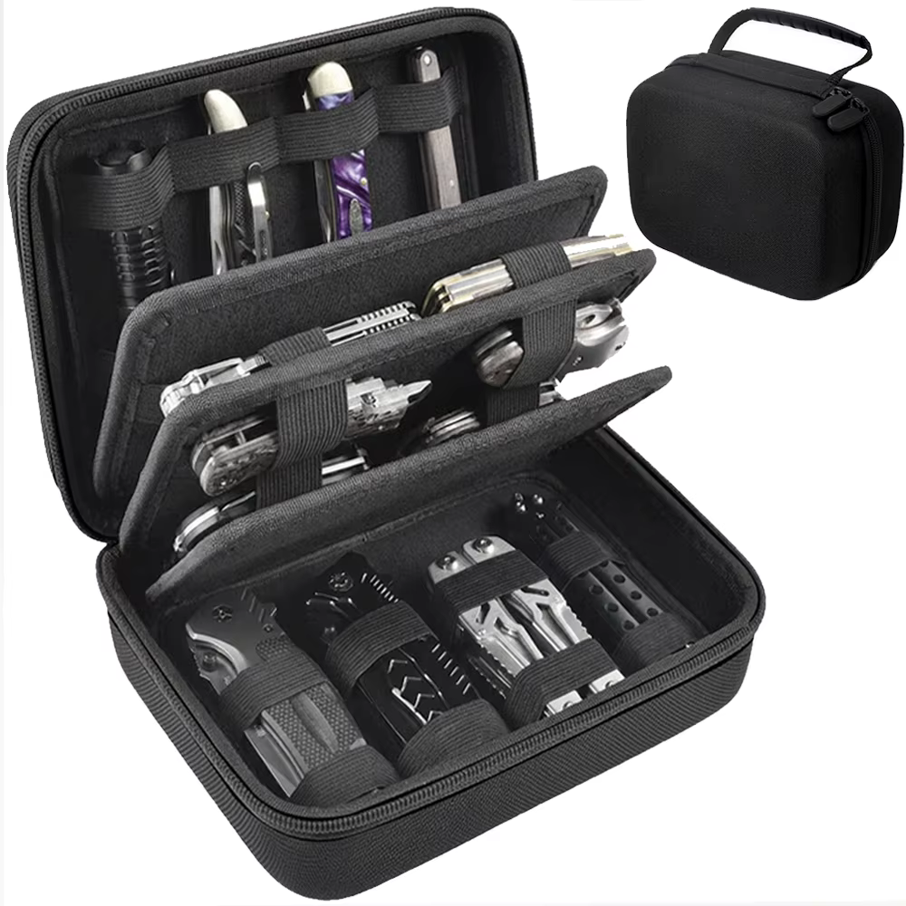 Étui de présentation pour couteaux tactiques 16-24, boîte organisatrice pour couteaux pliants EDC, s