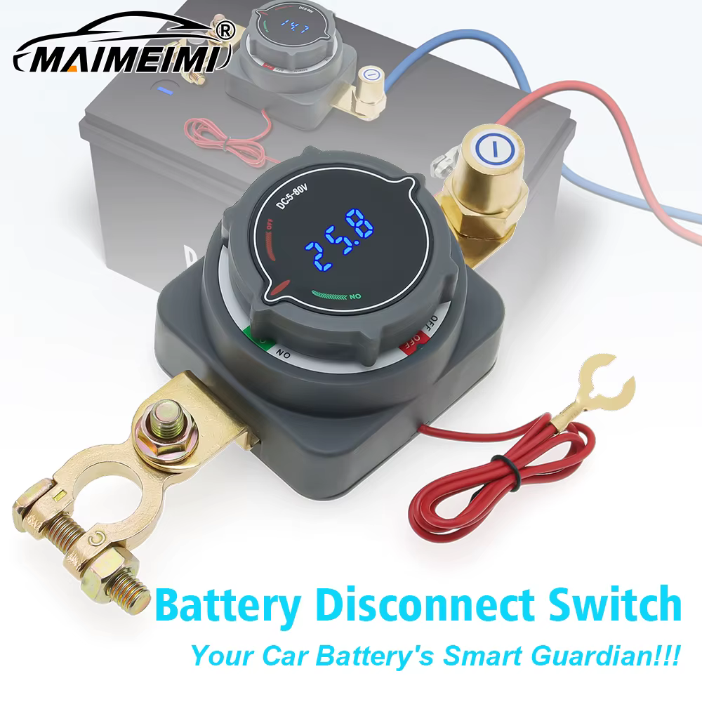 Mise à niveau du commutateur de déconnexion de batterie 300A avec interrupteur de voltmètre 12-48V, 