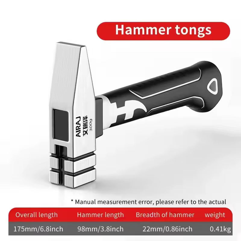 AIRAJ Mini marteau à griffes, petit marteau octogonal multifonctionnel intégré pour le travail du bo