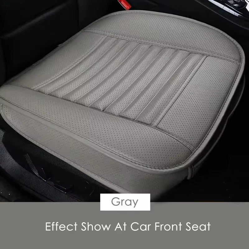 Housse de siège de voiture universelle, tapis respirant en cuir PU pour coussin de chaise automobile