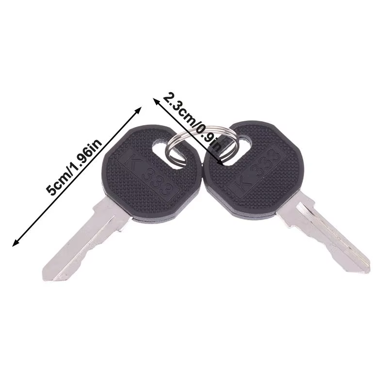 2 pièces K333 clés clé de casier de caravane pour Emka EK333 Elddis clé de casier à gaz avant EK 333