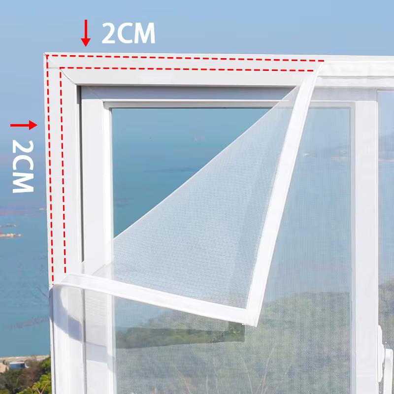 【Personnalisé invisible · Protection améliorée】 Écrans de fenêtre/porte anti-moustiques et d'insecte