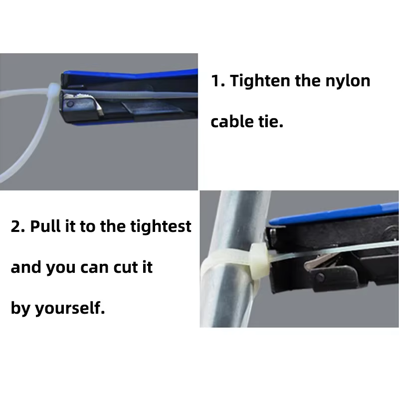 Pince à fermeture éclair en Nylon HS-600A, outil de coupe de fixation pour attache de câble en Nylon