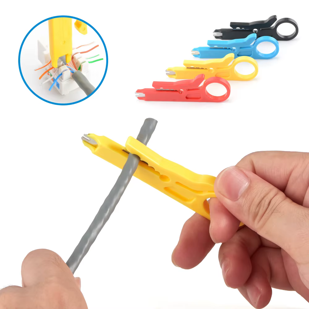 Pince à dénuder les câbles, coupe-fil, outil de sertissage, couteau à dénuder multiple, mini pince à