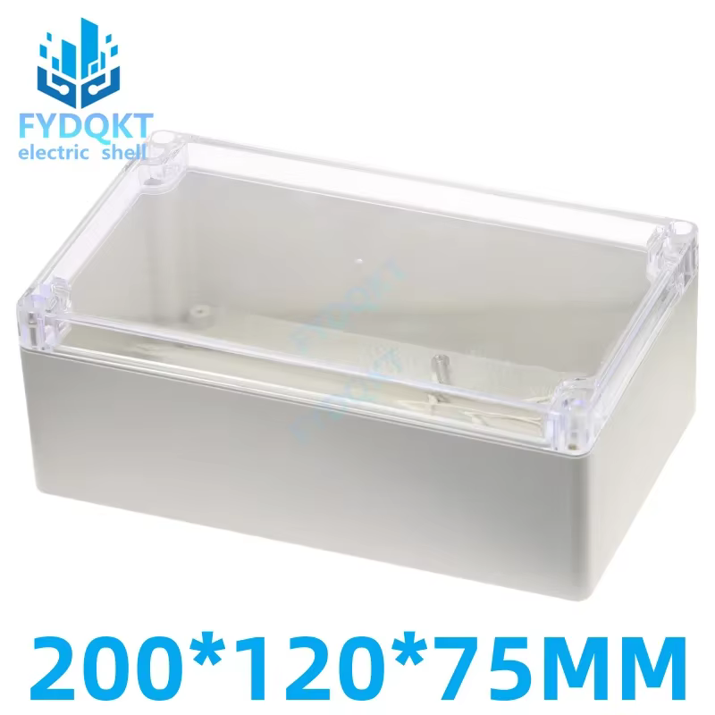 Boîtes de projet en plastique 200x120x75mm, 1 pièce, boîtier électronique, boîtier étanche 200x120x7