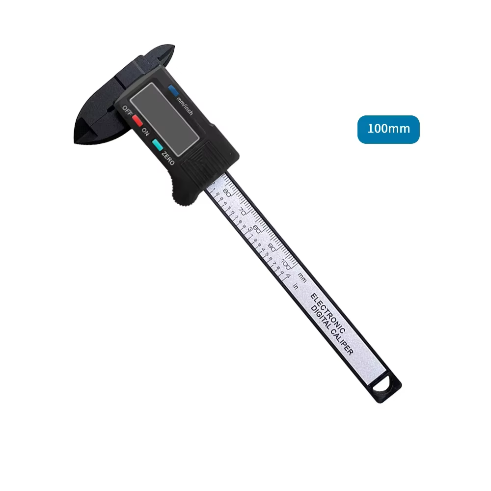 Calibre numérique électronique de précision avec cadran en fibre de carbone, vernier 100 mm/150 mm,