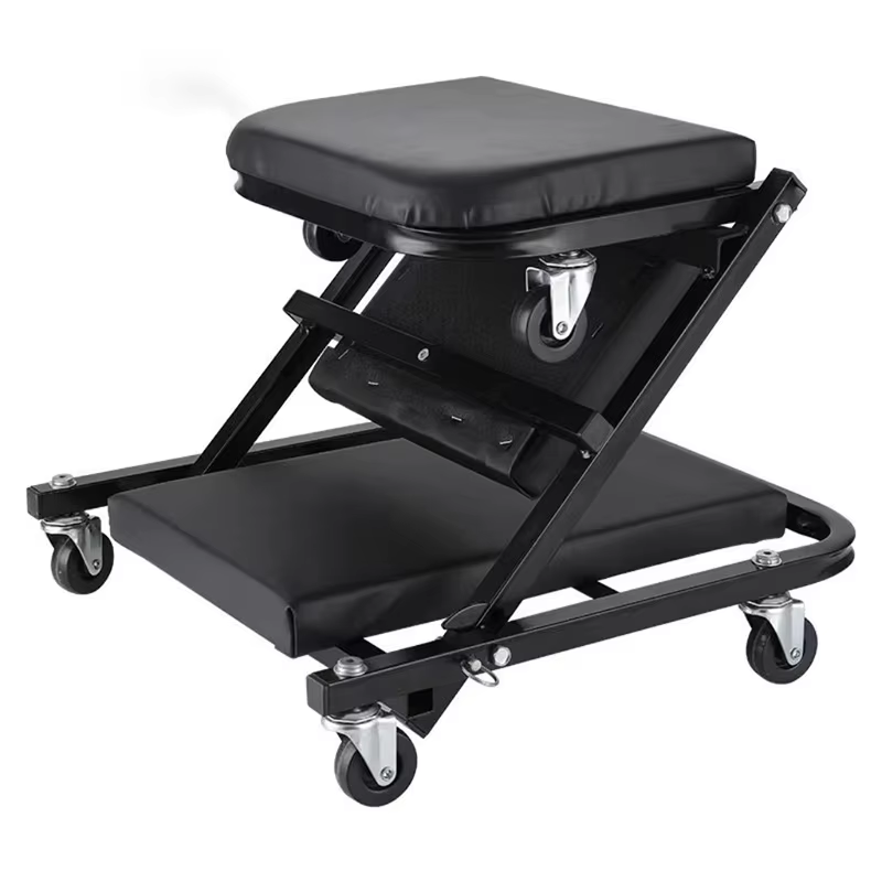 Chaise pliante de banc de travail d'entretien automobile, lit de réparation de voiture, siège à roul