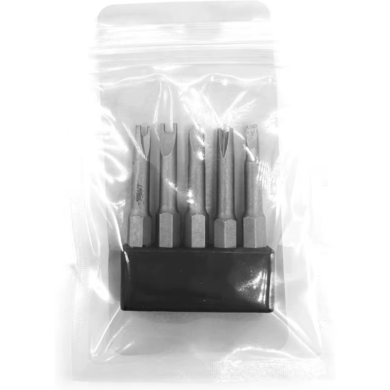Jeu d'embouts d'insertion de tournevis de forme spéciale en 5 formes différentes en forme de U, type
