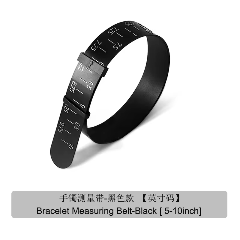 Jauge de Bracelet en plastique, outil de mesure de bijoux, règle de mesure de poignet réglable 5 "-1
