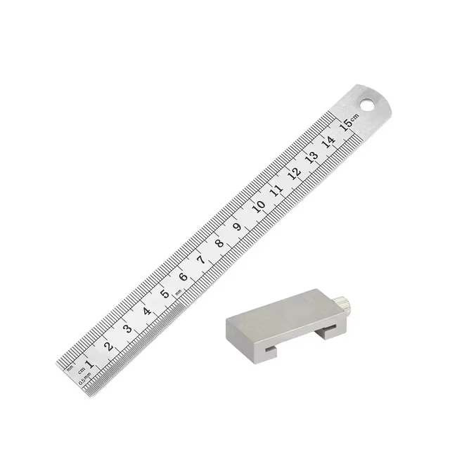Règle de positionnement précise en acier pour le travail du bois, outils de menuiserie, bloc de limi