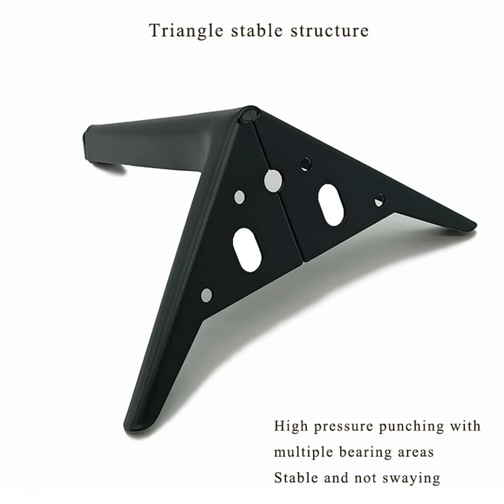 4 pièces pieds de meubles en métal en acier au carbone meuble TV lit pieds de table basse noir or ar