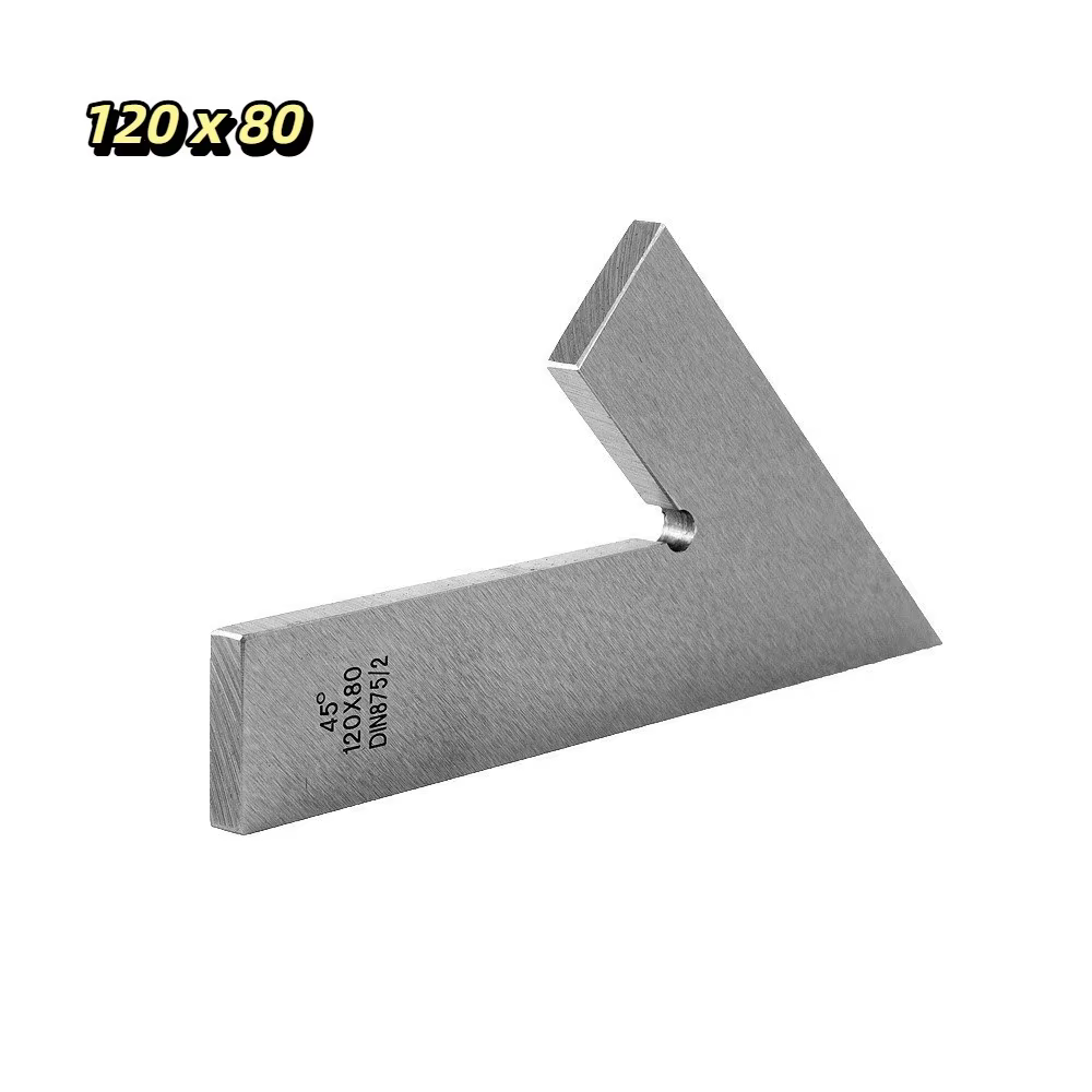 45 °   Règle d'angle plate à 45 degrés, précise, robuste, règle multi-combinaison, règle d'angle en 
