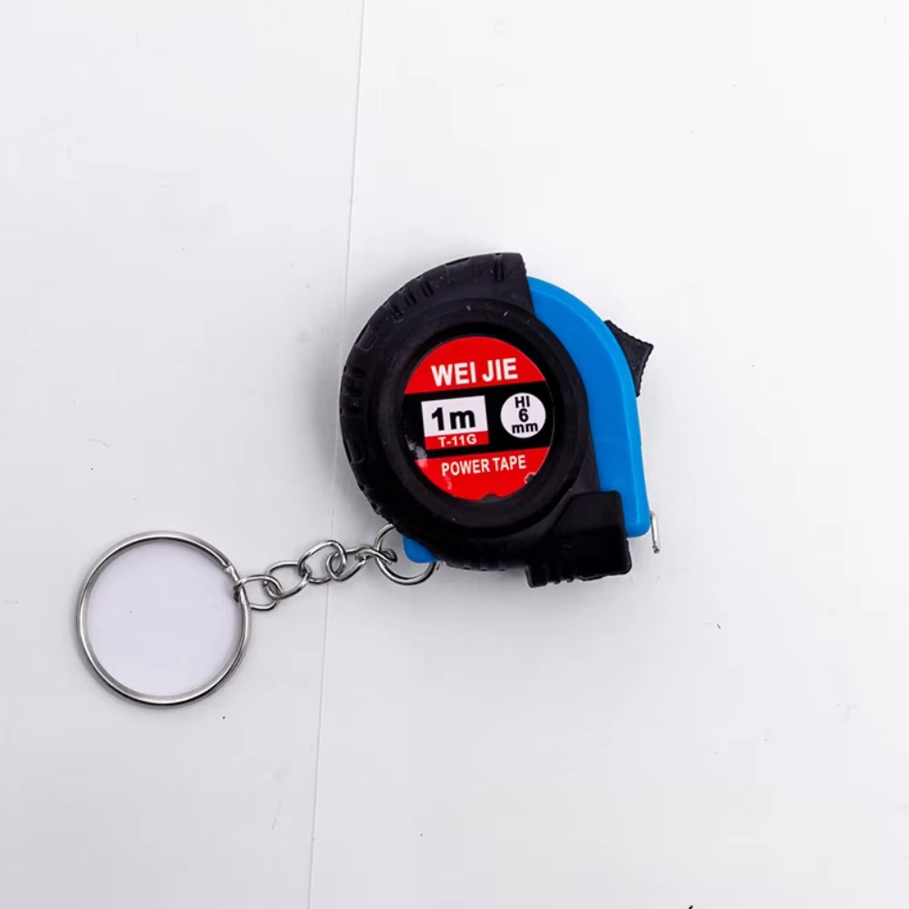 1 mètre mesure créative Mini ruban porte-clés rétractable ruban à mesurer porte-clés anneau voiture 