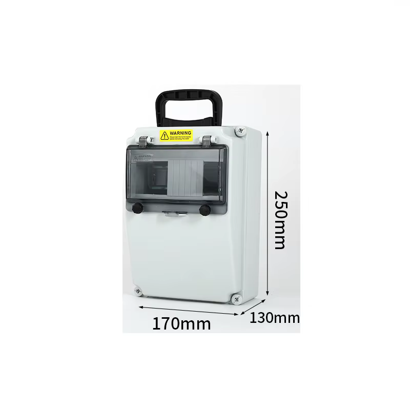 Boîte électrique portable temporaire pour la construction, distribution à trois niveaux, boîte mobil