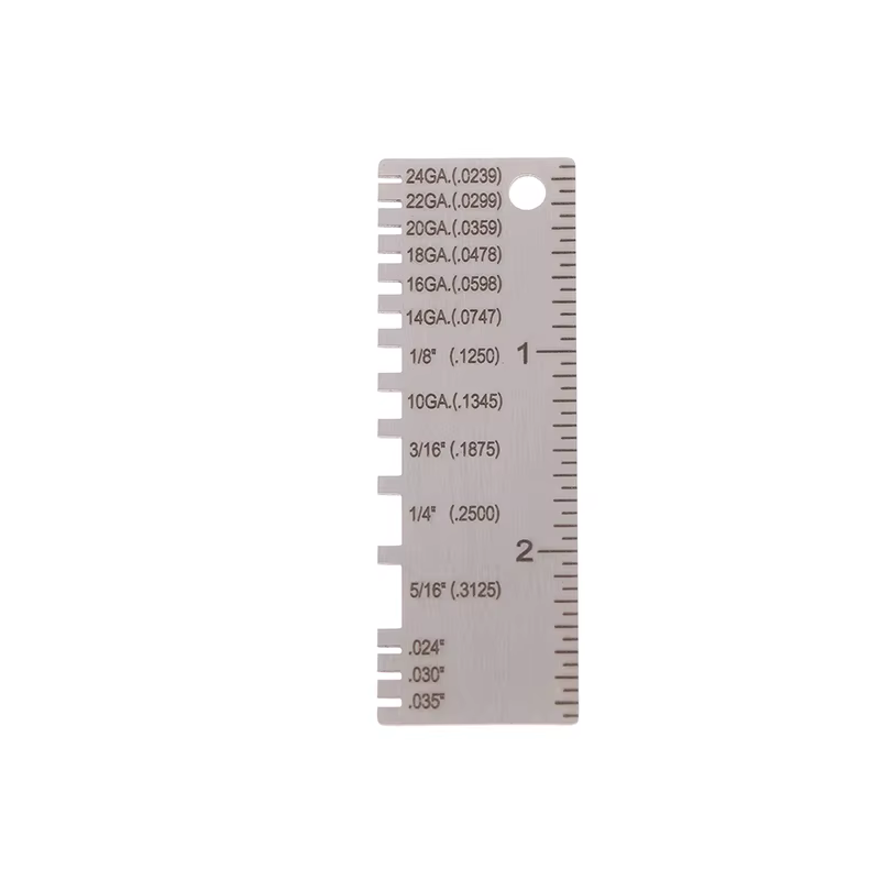 Jauge de fil ronde AWG SWG 0-36, règle d'épaisseur, diamètre, outil de mesure en acier inoxydable, j