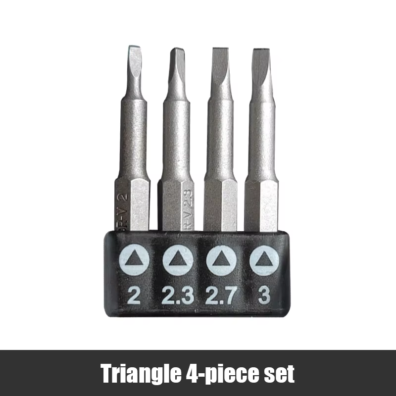Tournevis triangulaire de précision en forme de Y U, embout magnétique 1/4 pouces, croix intérieure