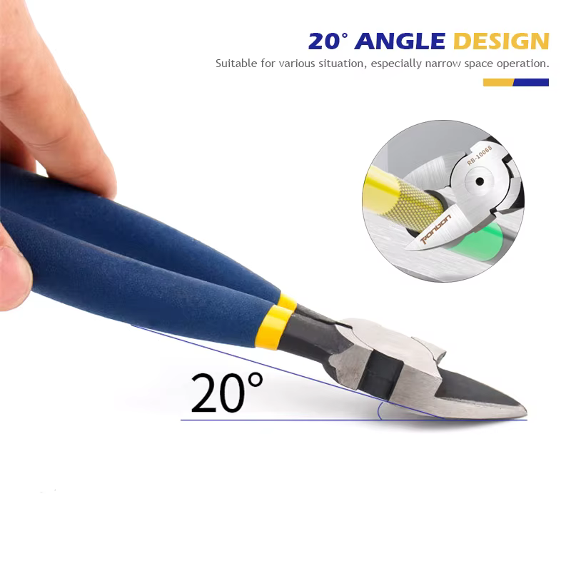 Pince coupante professionnelle 5/6/7 pouces, outil de dénudage de fil, coupe latérale, bavures de câ