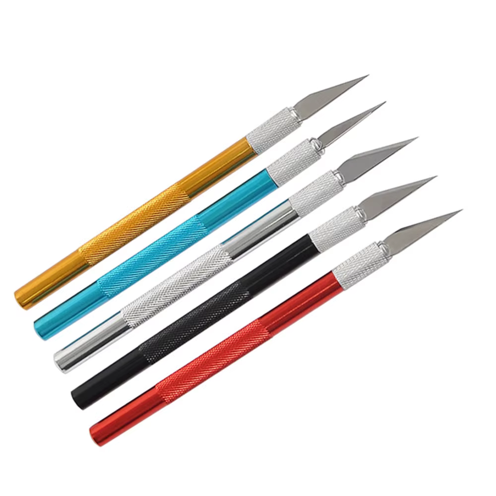Kit d'outils de couteau de Scalpel de sculpture en métal lames antidérapantes gravure artisanat cout