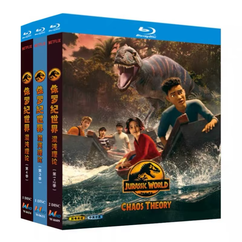 Jurassic World: Chaos Theory Saison 1-4 4- Nouvelle boîte scellée, coffret Blu-ray, disque B-D