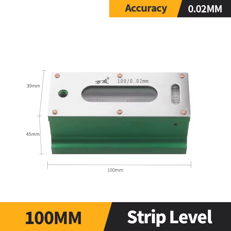 Niveau industriel de haute précision 0.02mm, barre mécanique, bande de niveau, jauge d'instrument, o