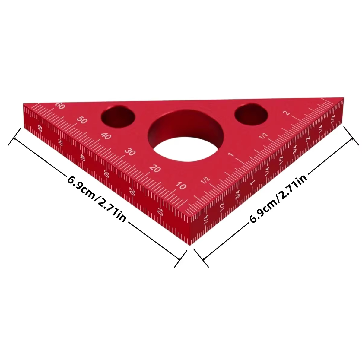 Règle de traçage en aluminium pour charpentier, ensemble carré multi-angle, précision en T, travail 