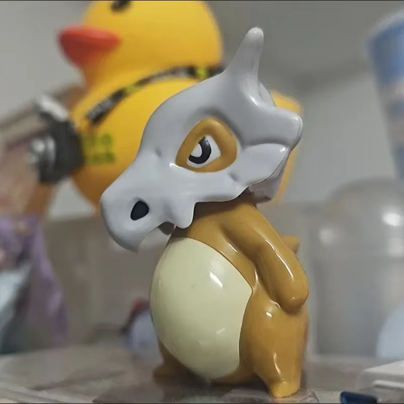 Ensemble de figurines Cubone Pikachu, statue de scène d'anime classique, version Q, modèle de collec