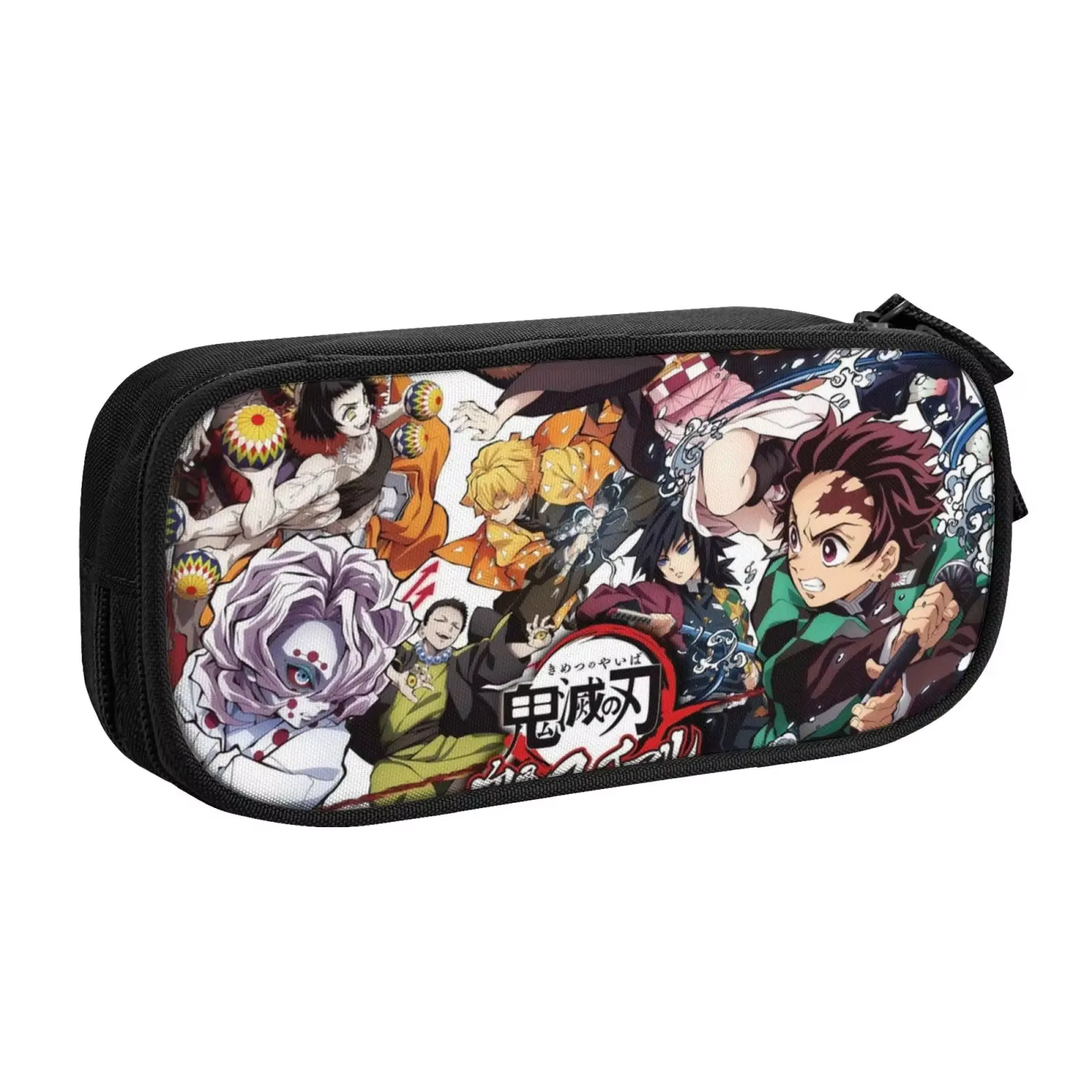 Nime Demon Slayer Kimetsu no Yaiba Étui à crayons Sac de papeterie Porte-pochette Boîte Organisateur