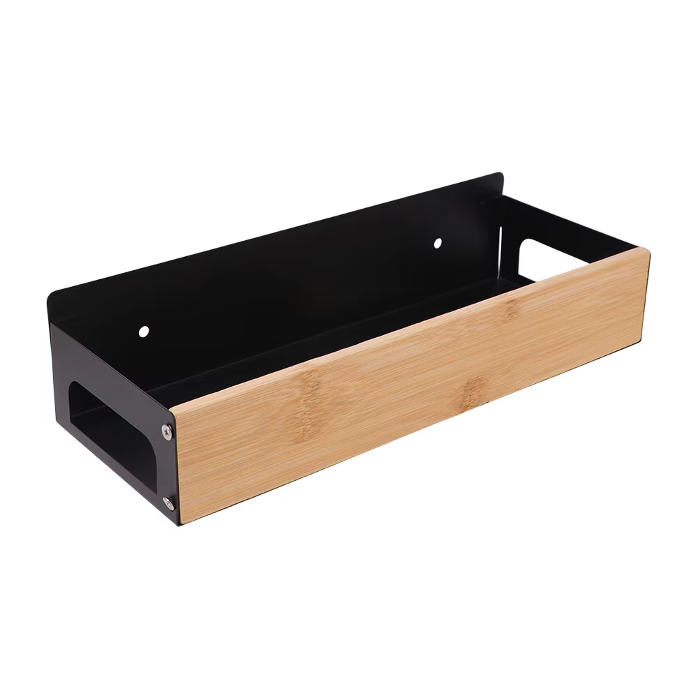 Étagère murale pour condiments et épices, grande capacité, robuste, sans perçage, en acier au carbon