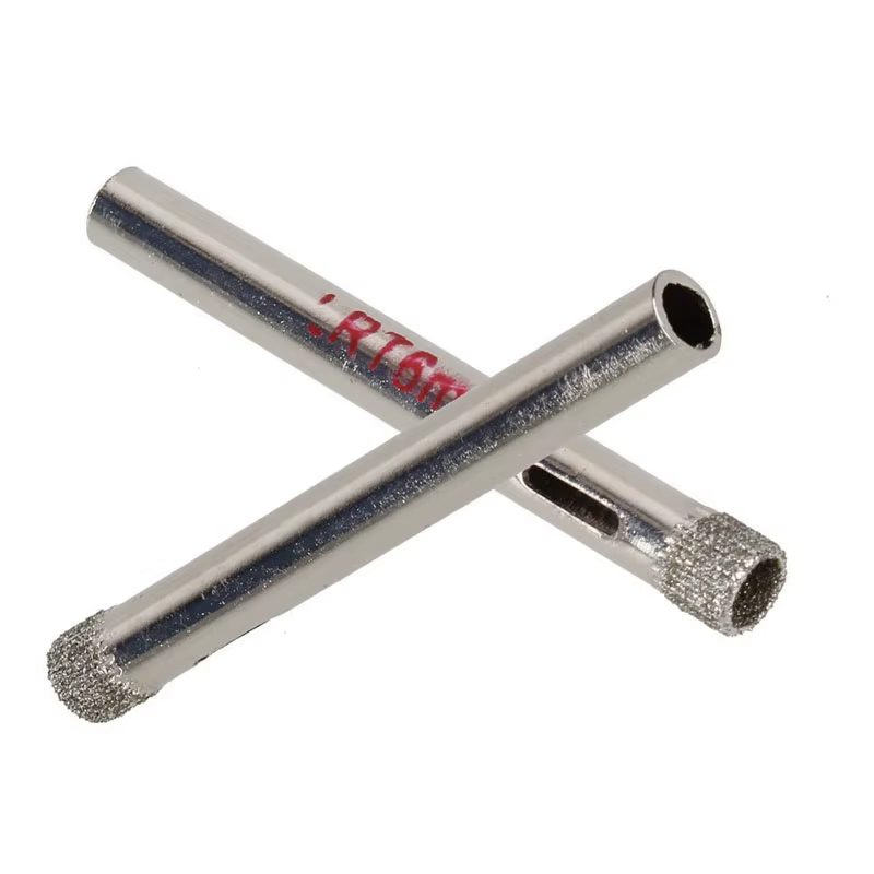 10 pièces 6mm diamant enduit foret carrelage céramique verre scies cloche argent Cutter ouvreur Bits