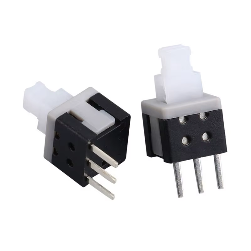10 pièces 5.8*5.8 MM interrupteur à clé de déverrouillage autobloquant 3 broches autobloquant tête h