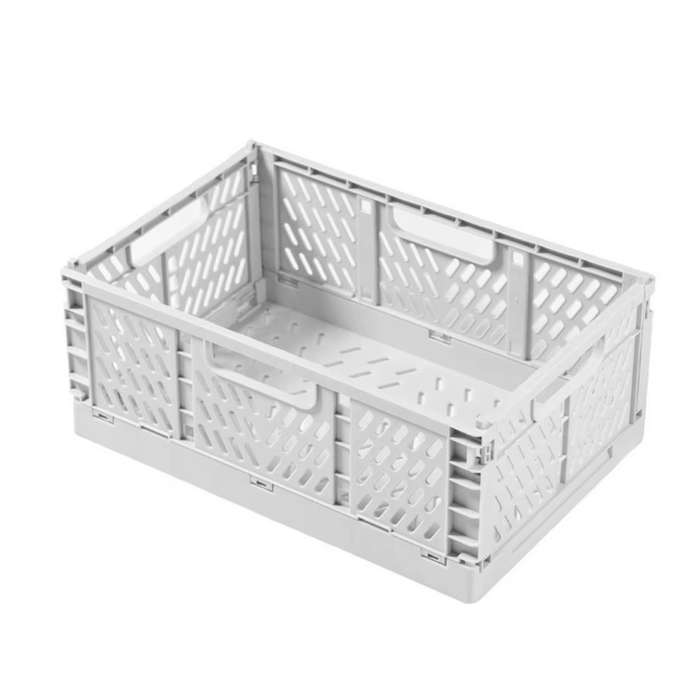 Caisse de rangement pliable et empilable pour économiser de l'espace, paniers de rangement INS, orga