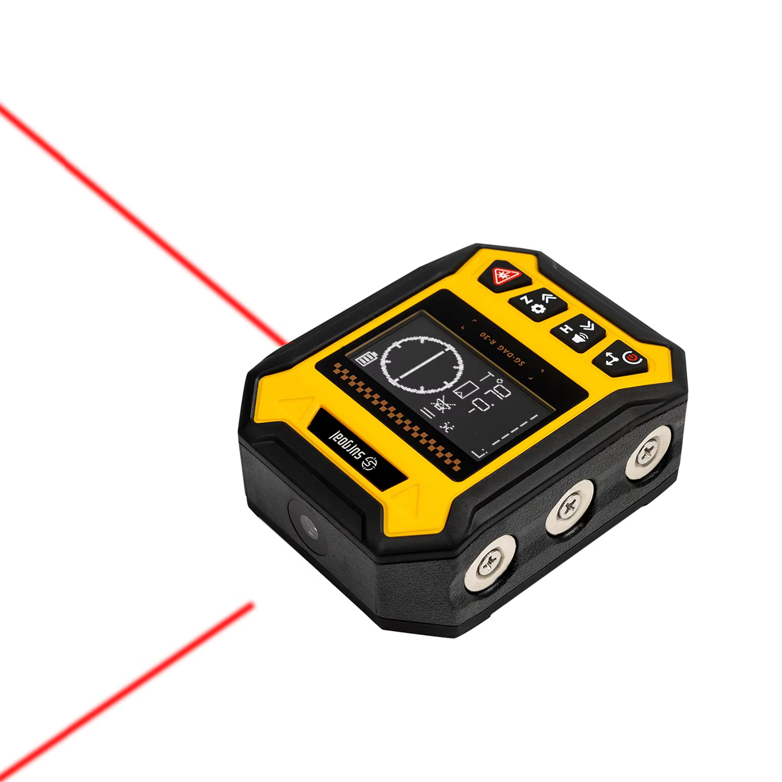 Niveau laser numérique multifonctionnel 3-en-1 avec aimant, jauge de niveau verticale et horizontale