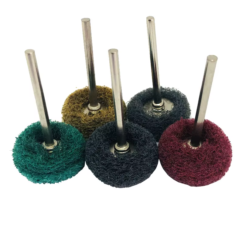 Mini perceuse, brosse Abrasive, roue de polissage en Nylon avec tige de 3mm/2.35mm pour outil rotati