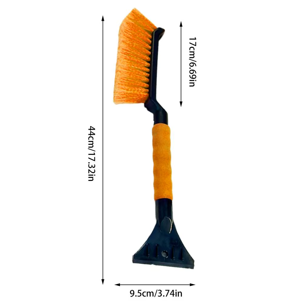 Brosse à neige 2 en 1 pour voiture et grattoir à glace, brosse à neige ergonomique, poignée en mouss