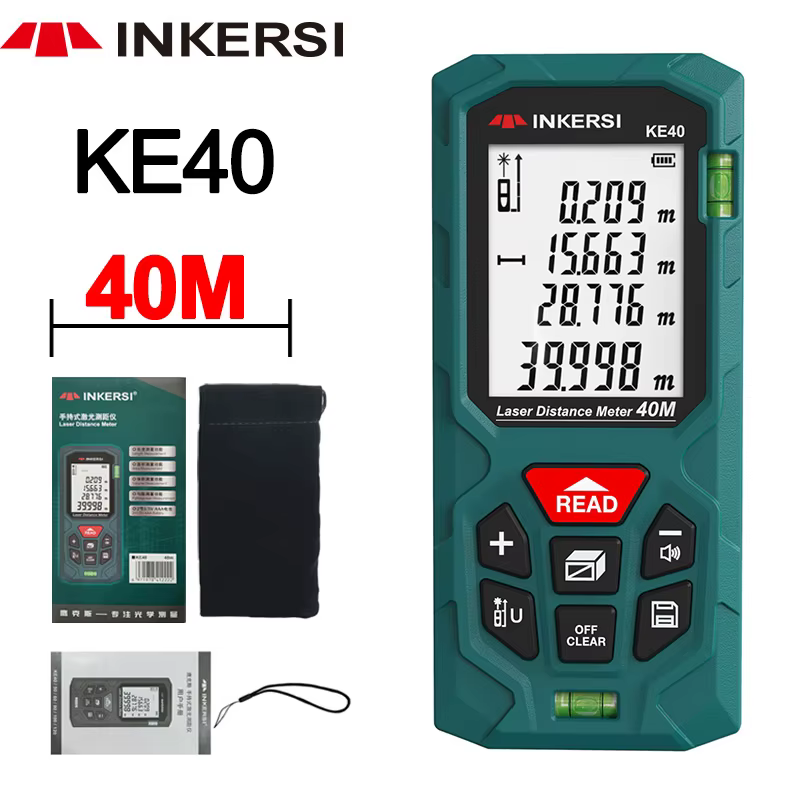 INKERSI télémètre Laser ruban à mesurer numérique 40 M/70 M/120 m télémètre Laser de haute précision