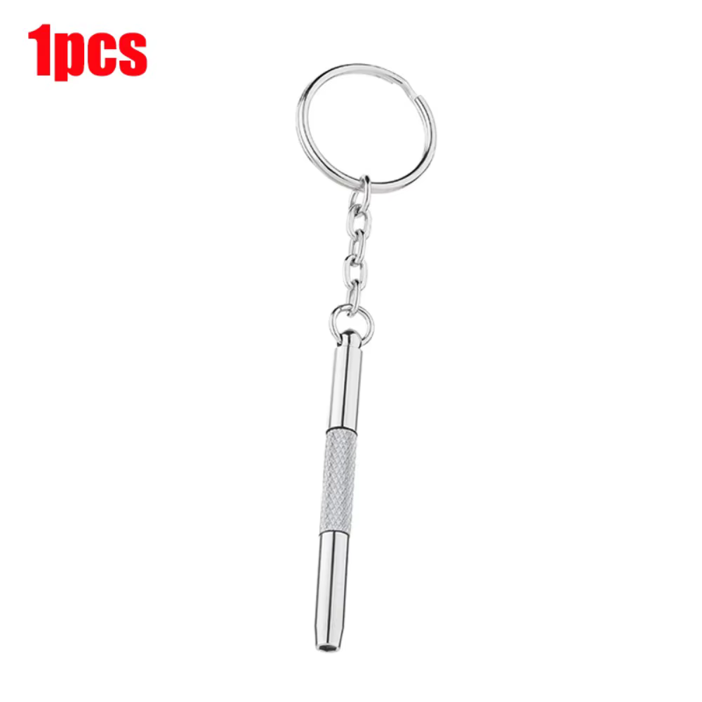 Tournevis à lunettes en acier, Kit de réparation de montre avec porte-clés, outils manuels portables