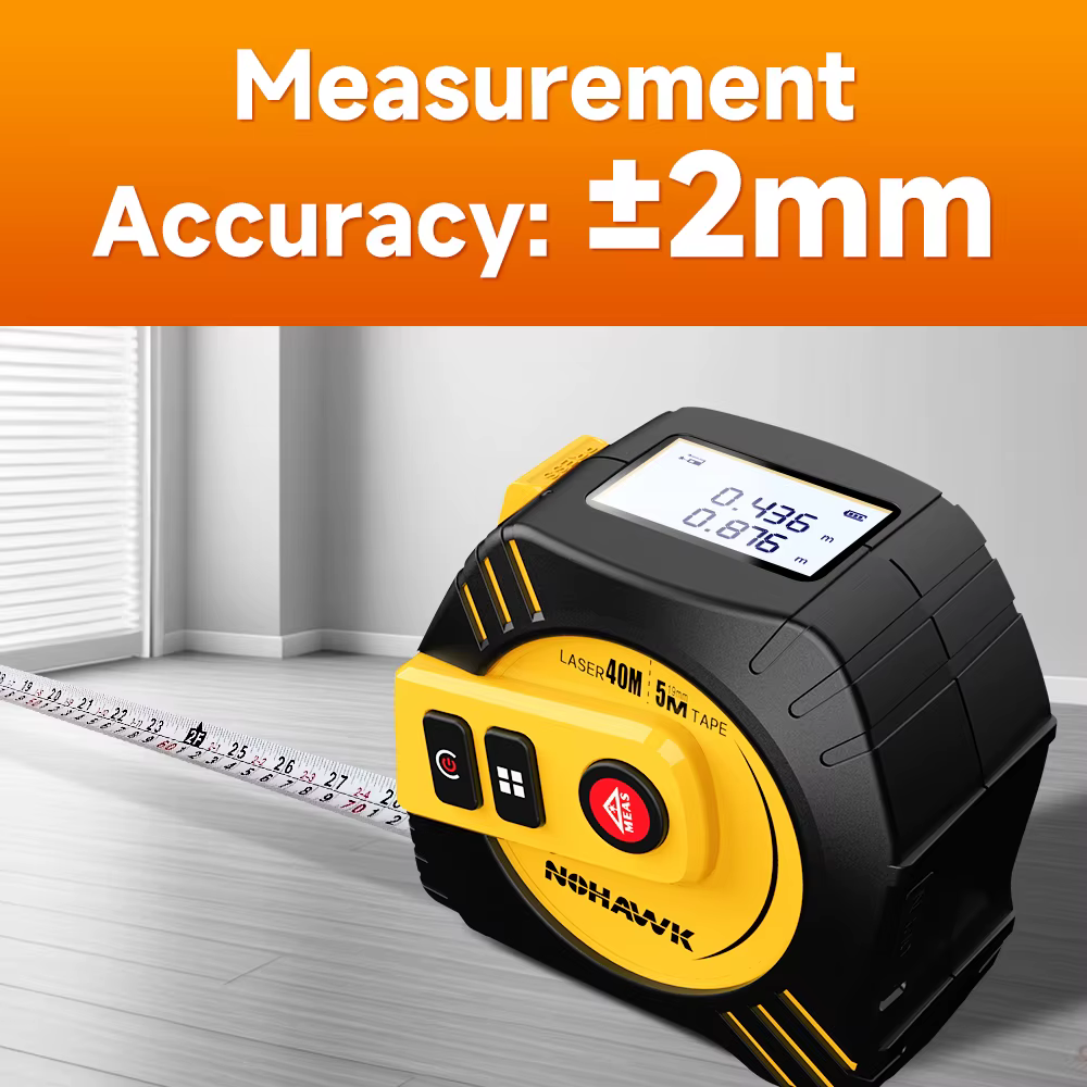 Nohawk 40m/80m ruban à mesurer Laser ruban à mesurer outil de mesure télémètre Laser ruban à mesurer