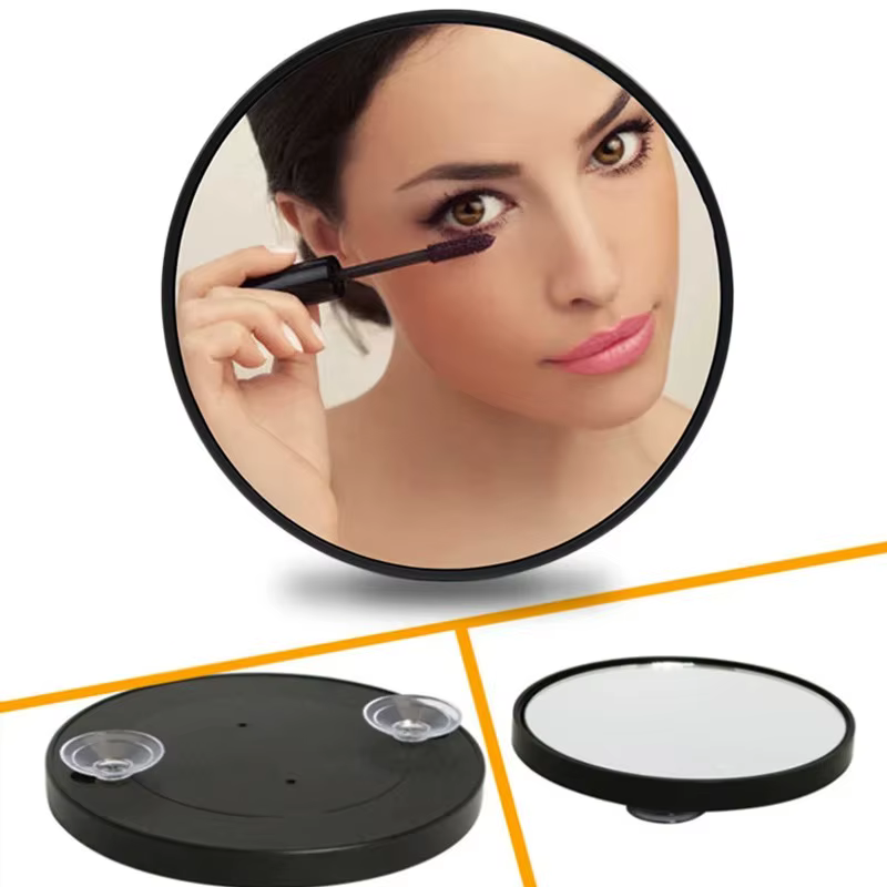 Loupe à ventouse puissante 40x, miroir de maquillage de voyage 3.5 pouces pour l'élimination des poi