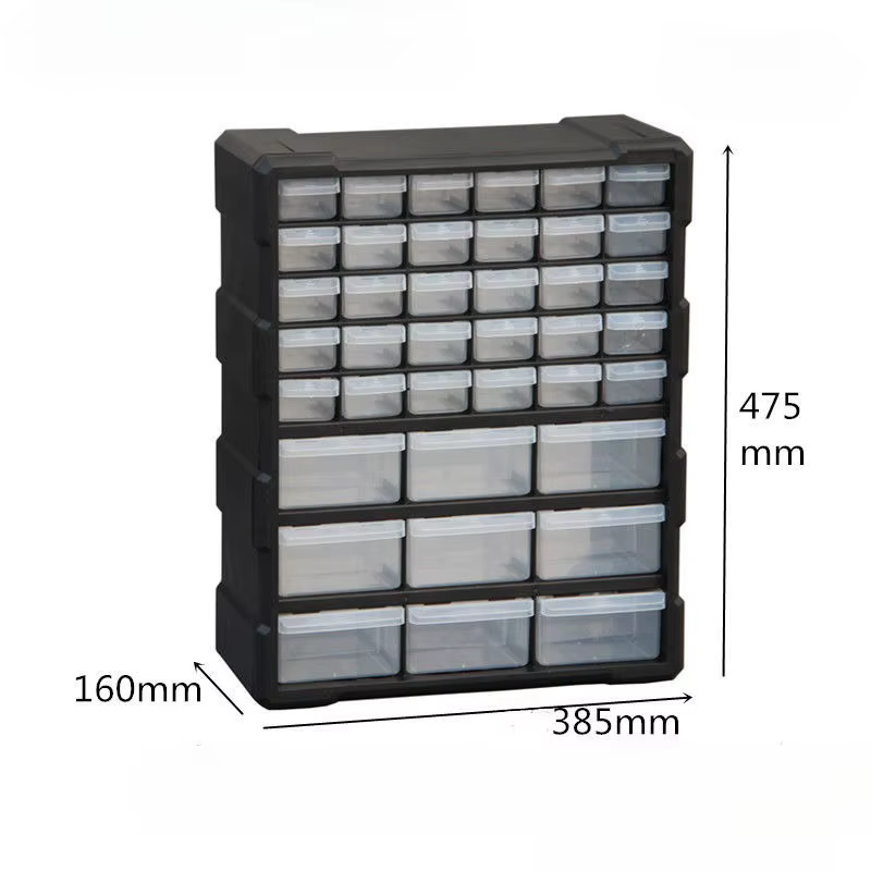 Boîte de rangement de pièces de Type tiroir en plastique, boîte à outils d'emballage d'accessoires à