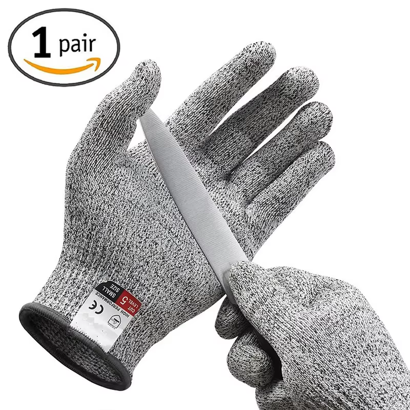 Gants de sécurité HPPE résistants aux coupures, 5 niveaux, Anti-coupure, gris, niveau Anti-coupure, 