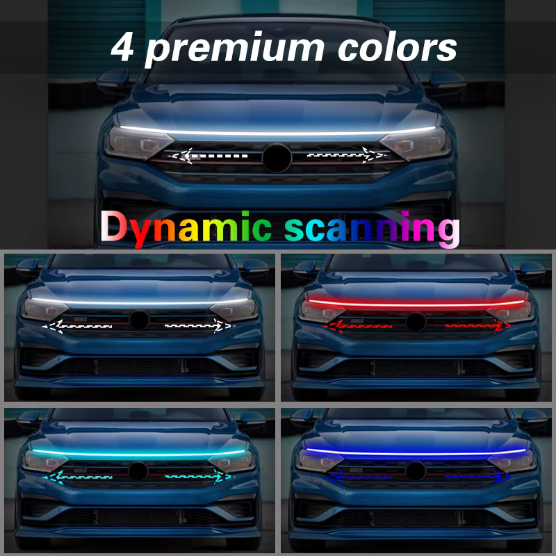 1 pièces feux de jour pour Hyundai Tucson 2021-2023 LED DRL voiture antibrouillard feux de jour auto