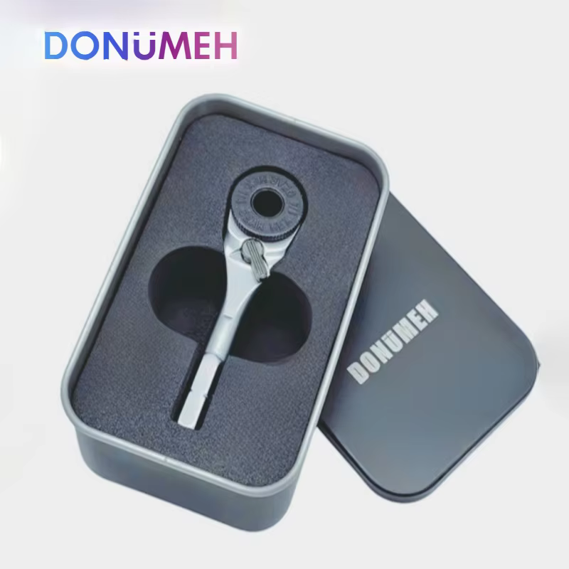 Jeu de clés à cliquet hexagonales 1/4 pouces, 6.35mm, outil manuel Compact EDC avec tournevis, clé d