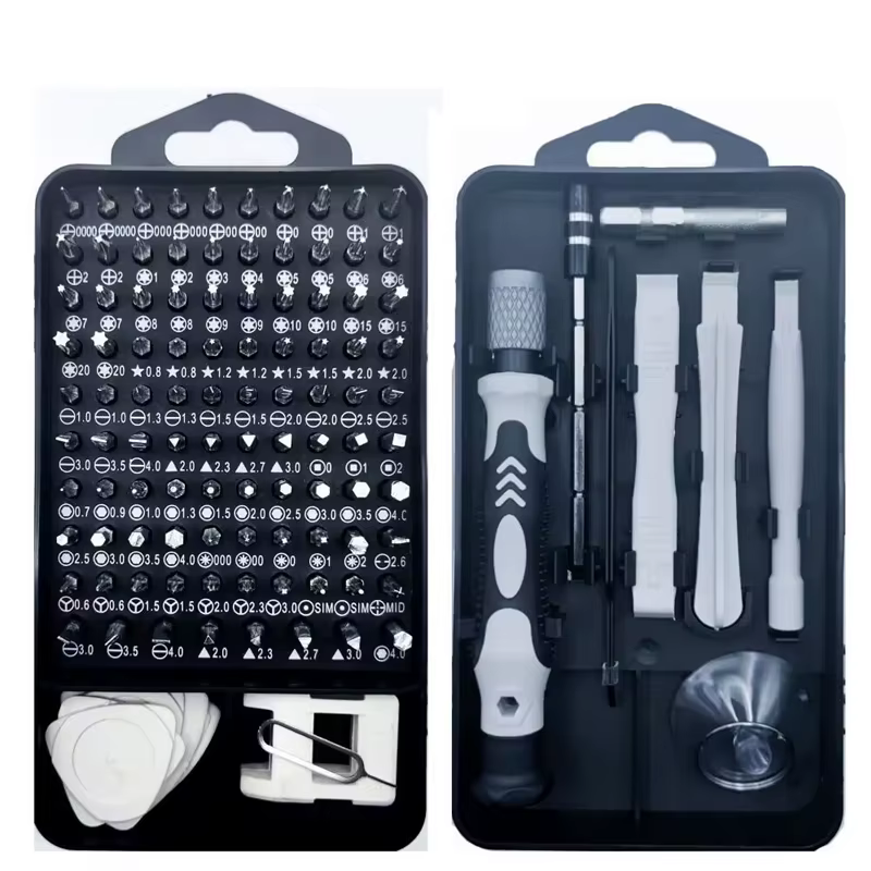 Jeu de tournevis magnétiques de précision multifonctionnel 115 en 1, Kit de tournevis de réparation 
