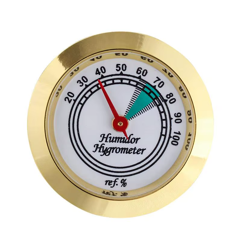 Hygromètre mécanique en laiton de 43 mm pour humidificateurs, jauge d'humidité analogique haute préc