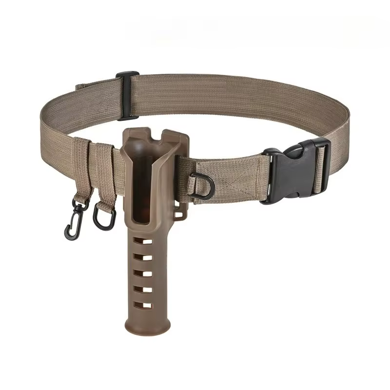 Support de ceinture de canne à pêche réglable, ceinture de pataugeoire avec insertion de leurre, bou