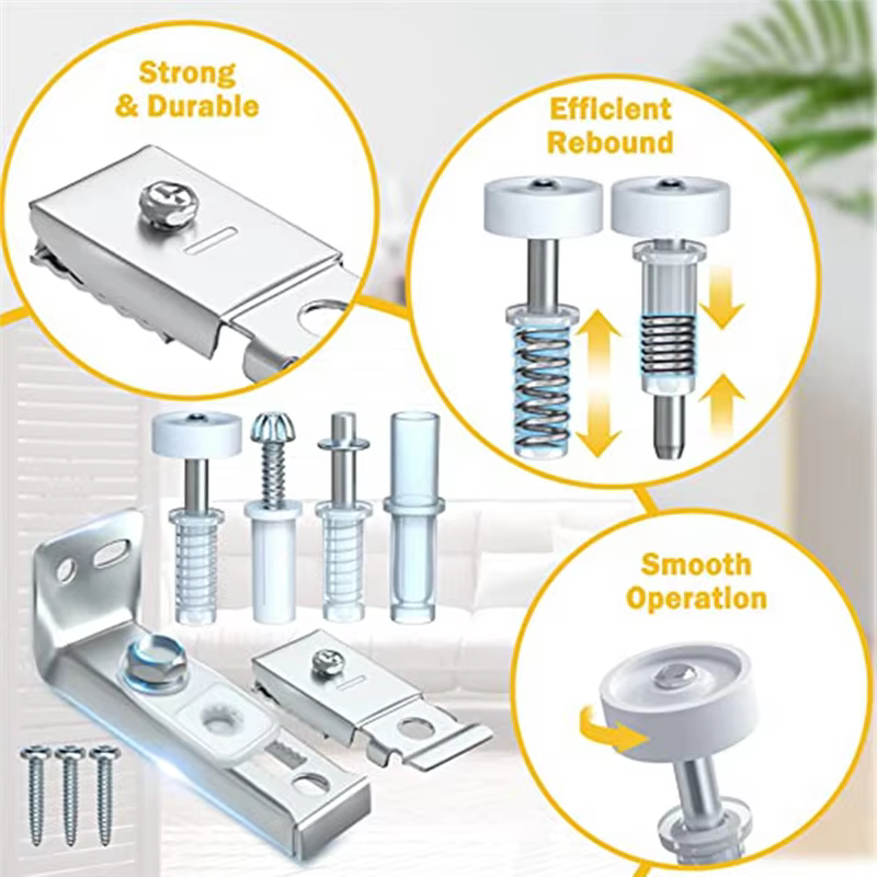 Kit de quincaillerie pour porte pliante, 2 pièces de rechange pour porte market, porte de Cisco